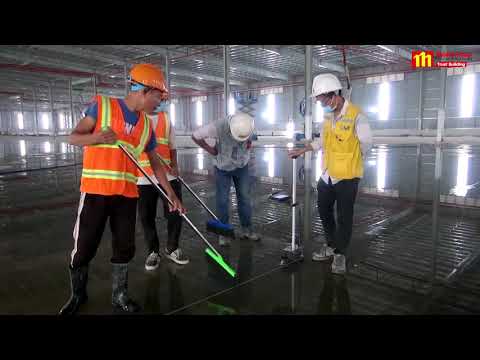 Superflat floor construction