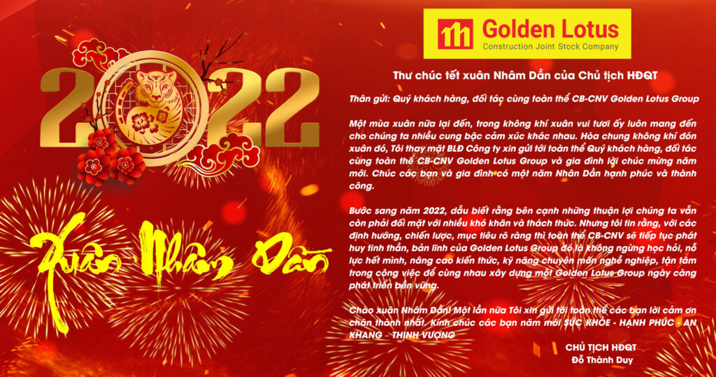 Thư chúc tết xuân Nhâm Dần của Chủ tịch HĐQT