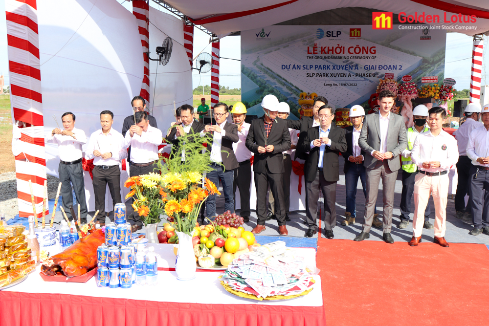 Dự án SLP Park Xuyên Á - Giai đoạn 2 khởi công do Golden Lotus Construction làm tổng thầu