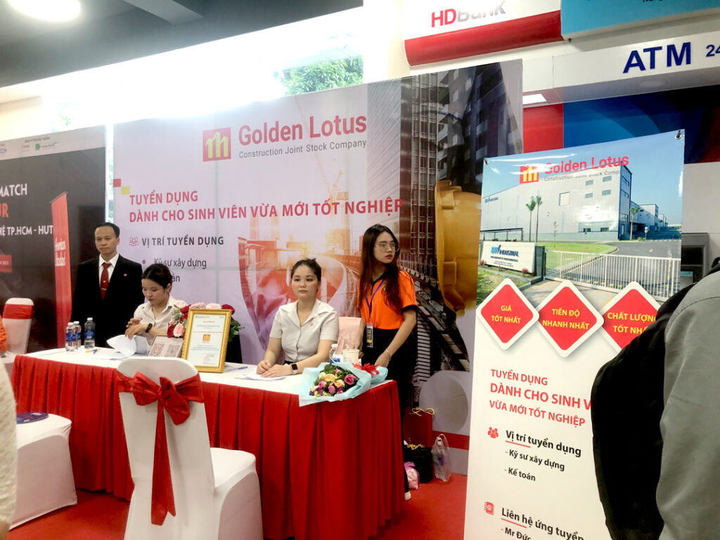 Golden Lotus tham gia ngày hội tuyển dụng tại trường đại học Hutech