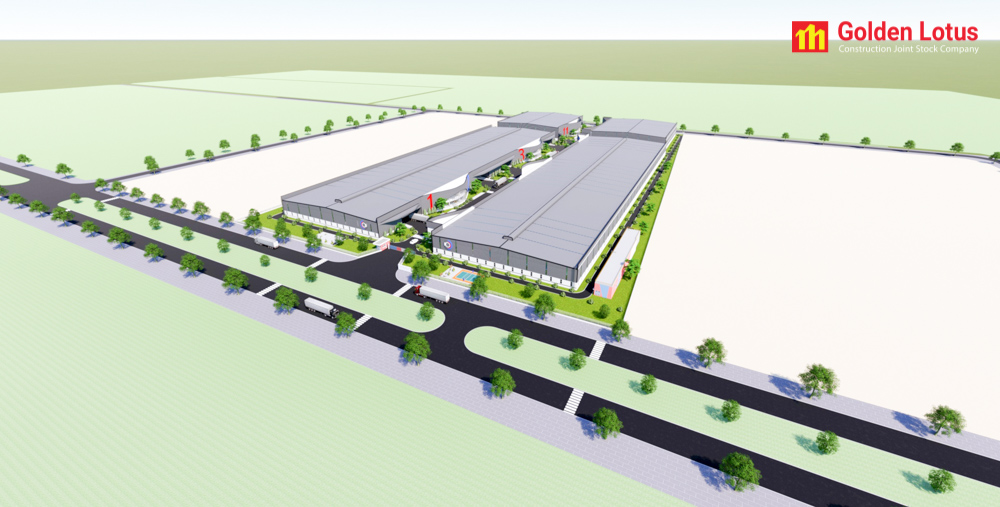 Golden lotus khởi công xây dựng công trình nhà xưởng xây sẵn Core 5 Quảng Ninh