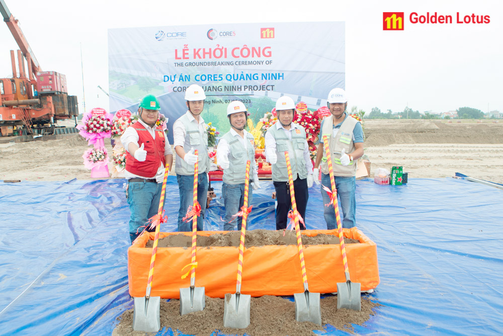 Golden lotus khởi công xây dựng công trình nhà xưởng xây sẵn Core 5 Quảng Ninh