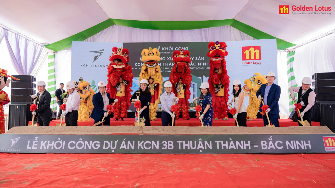 Golden Lotus Construcstion khởi công dự án KCN Bắc Ninh Thuận Thành