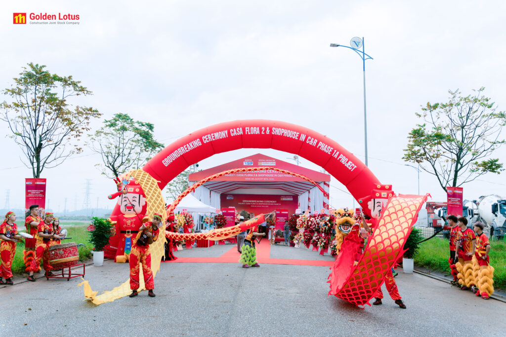 Golden Lotus Construction chính thức động thổ dự án Casa Flora 2 & Shophouse tại VSIP Nghệ An