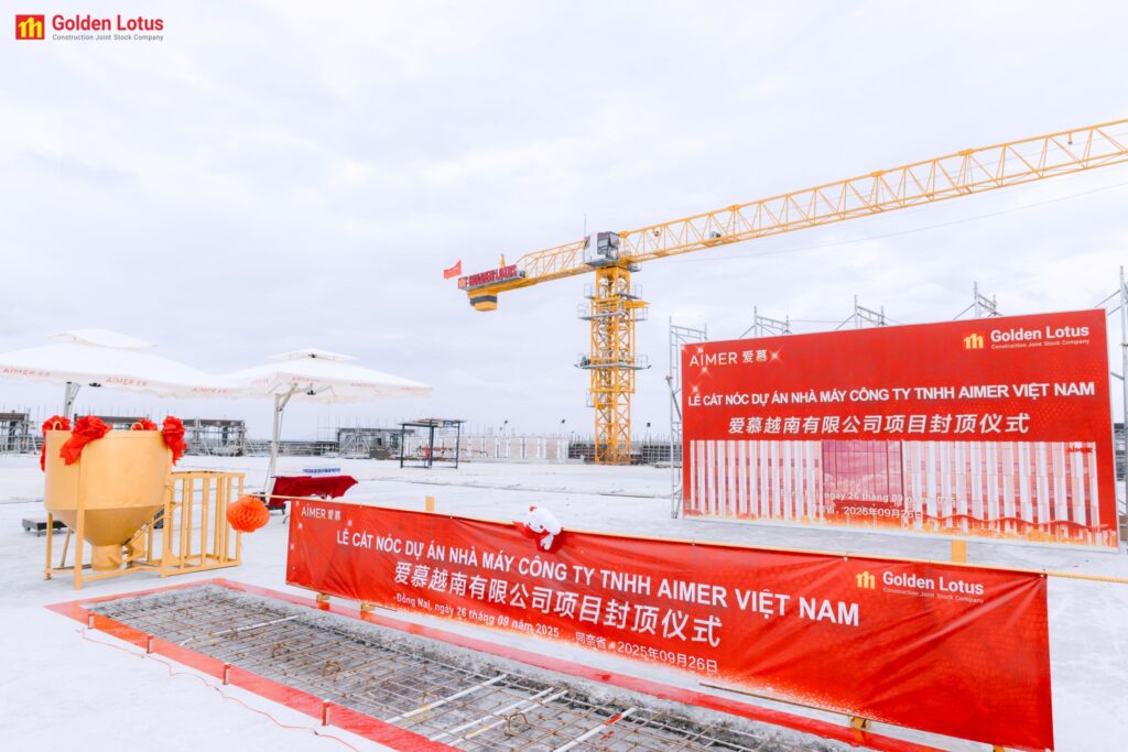 LỄ CẤT NÓC DỰ ÁN NHÀ MÁY AIMER VIỆT NAM