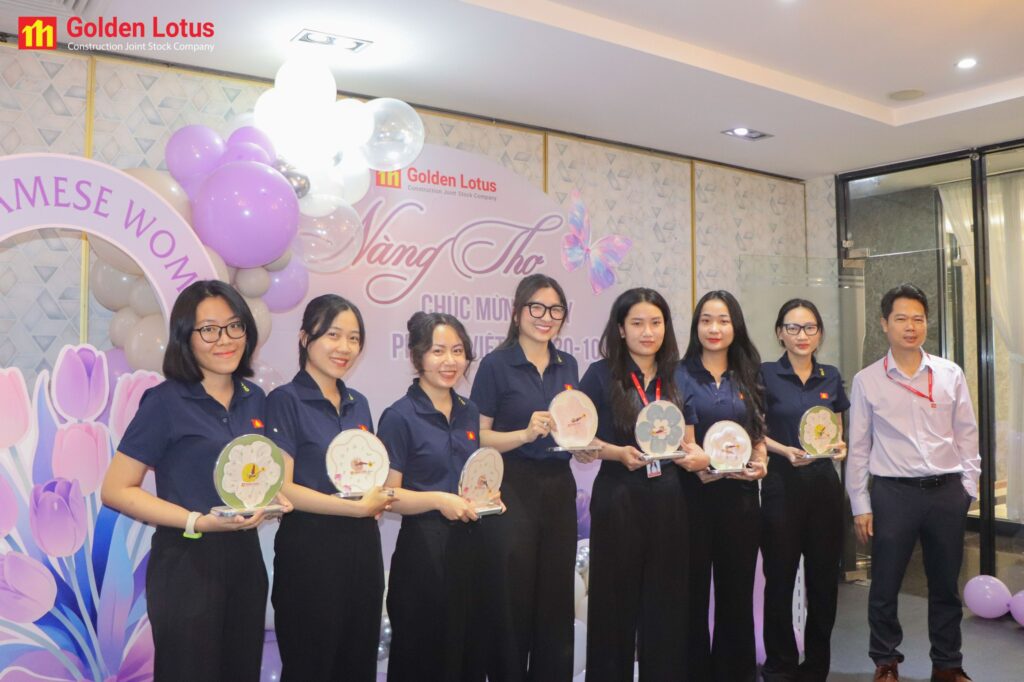NÀNG THƠ BÔNG SEN VÀNG – RẠNG RỠ NGÀY 20/10 TẠI GOLDEN LOTUS CONSTRUCTION