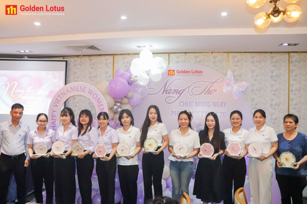 NÀNG THƠ BÔNG SEN VÀNG – RẠNG RỠ NGÀY 20/10 TẠI GOLDEN LOTUS CONSTRUCTION