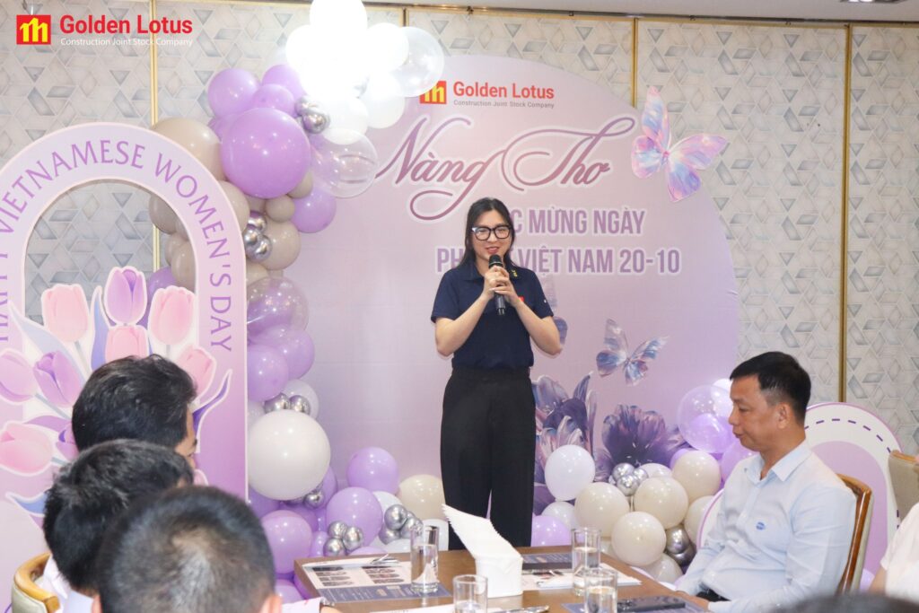 NÀNG THƠ BÔNG SEN VÀNG – RẠNG RỠ NGÀY 20/10 TẠI GOLDEN LOTUS CONSTRUCTION