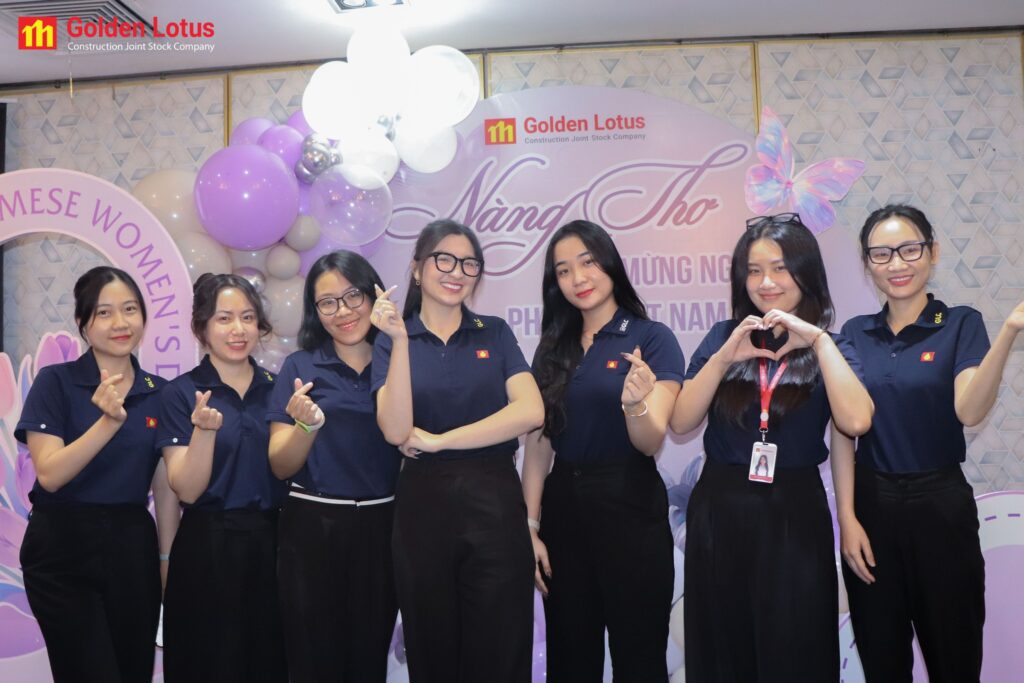 NÀNG THƠ BÔNG SEN VÀNG – RẠNG RỠ NGÀY 20/10 TẠI GOLDEN LOTUS CONSTRUCTION