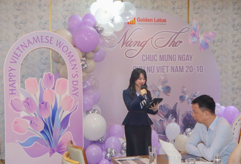 NÀNG THƠ BÔNG SEN VÀNG – RẠNG RỠ NGÀY 20/10 TẠI GOLDEN LOTUS CONSTRUCTION