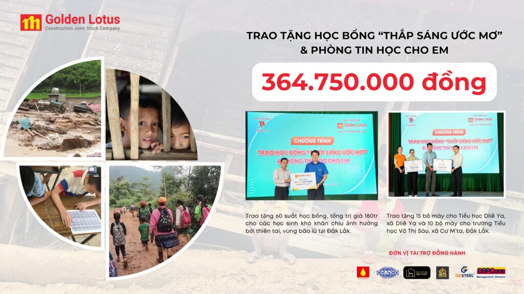 Golden Lotus Construction Kỷ Niệm 16 Năm Thành Lập Bằng Hành Trình Sẻ Chia - Chắp Cánh Tương Lai Cho Học Sinh Vùng Cao