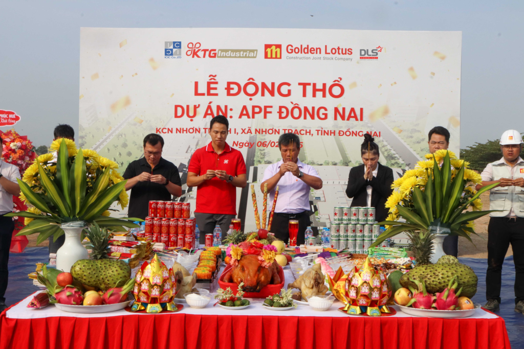 Golden Lotus Construction khởi công dự án APF Đồng Nai tại KCN Nhơn Trạch I