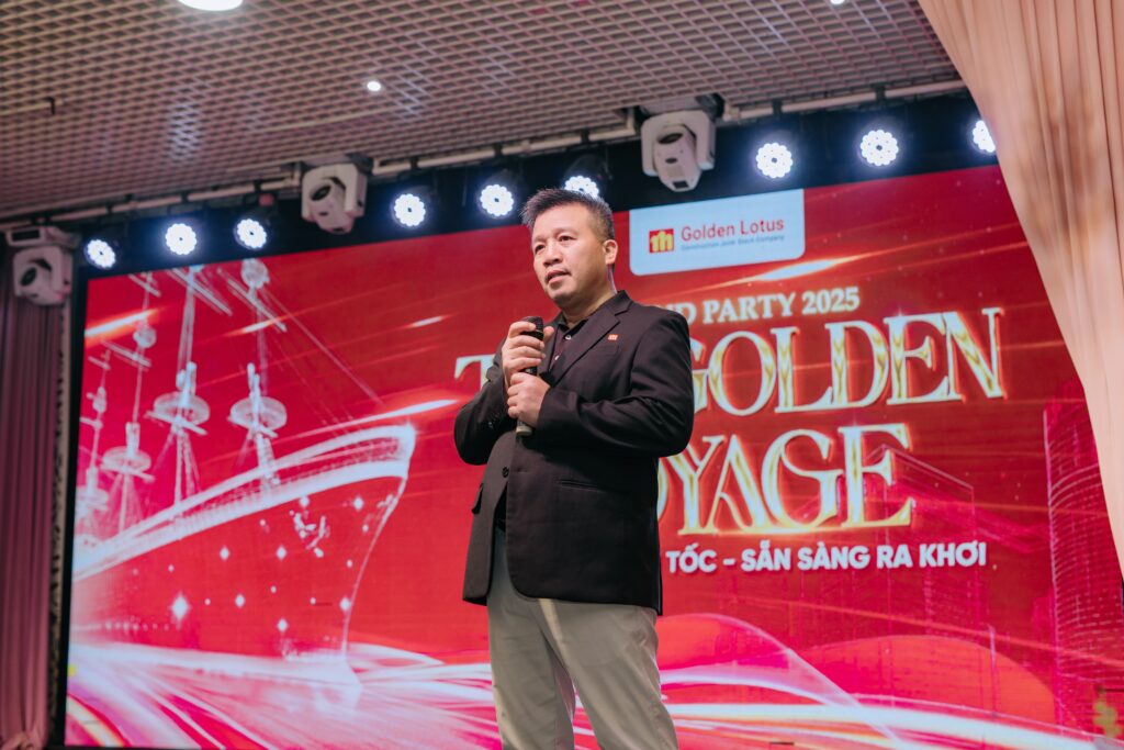 Golden Lotus Construction tổ chức đêm Year End Party 2025 ấm áp tại Nghệ An