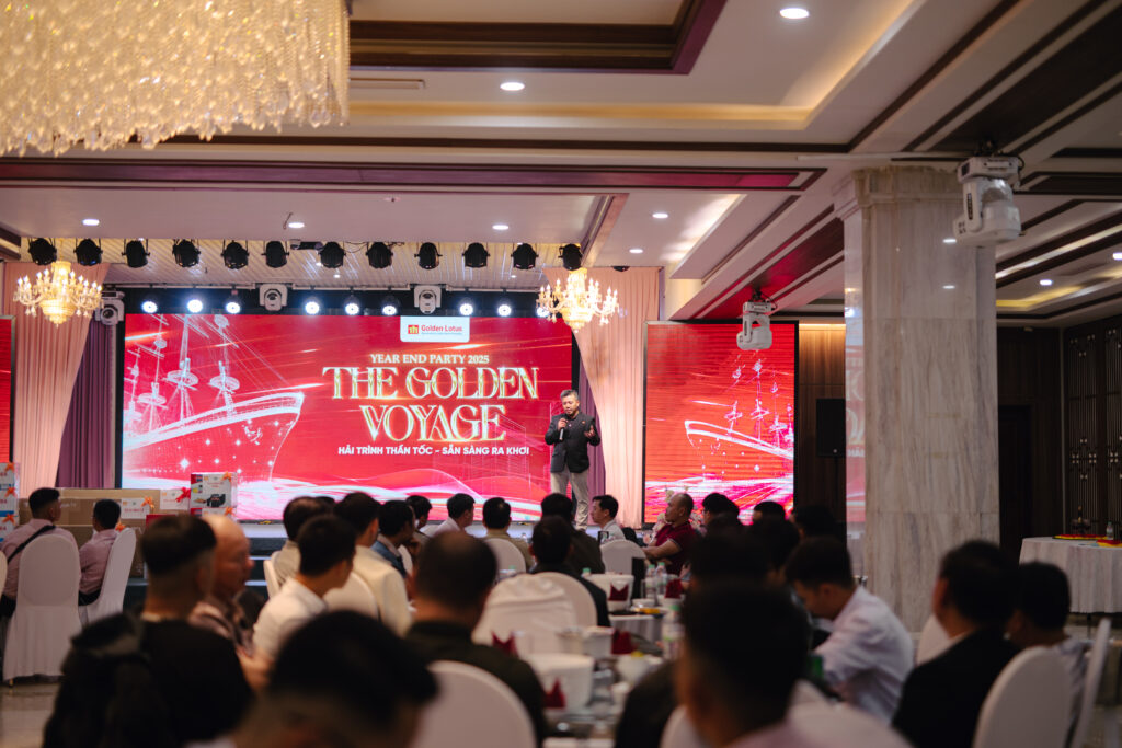 Golden Lotus Construction tổ chức đêm Year End Party 2025 ấm áp tại Nghệ An