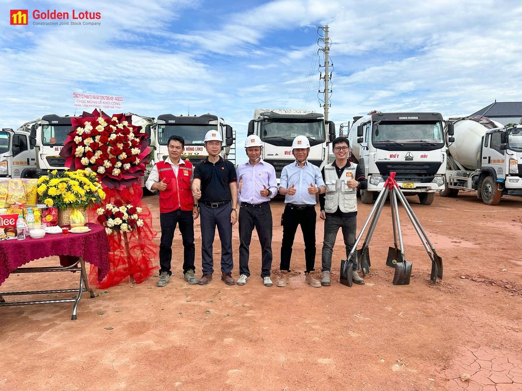 GOLDEN LOTUS CONSTRUCTION TIẾP TỤC ĐỒNG HÀNH CÙNG VSIP TẠI DỰ ÁN NHÀ VĂN PHÒNG VSIP HÀ TĨNH