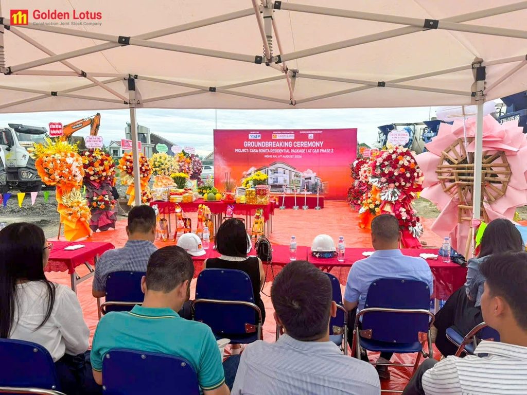 GOLDEN LOTUS CONSTRUCTION TIẾP TỤC ĐỒNG HÀNH CÙNG VSIP TẠI DỰ ÁN CASA BONITA